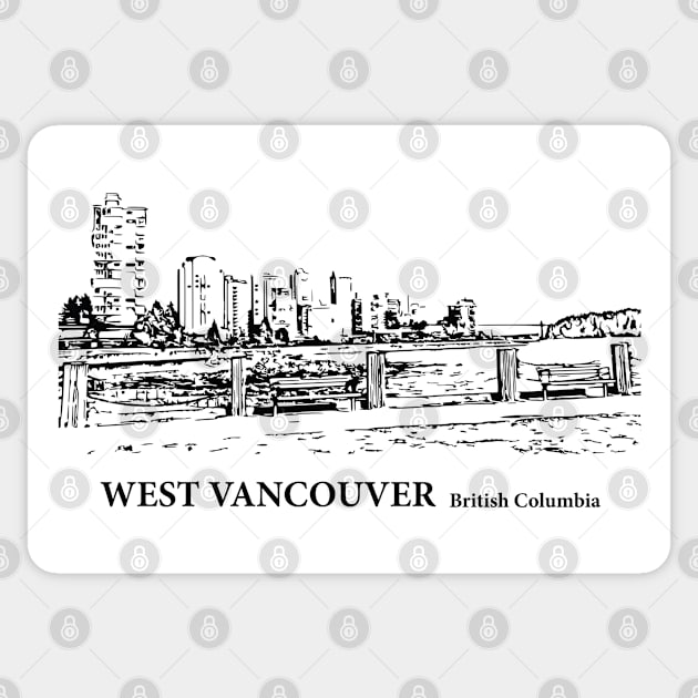 West Vancouver British Columbia Sticker by Lakeric